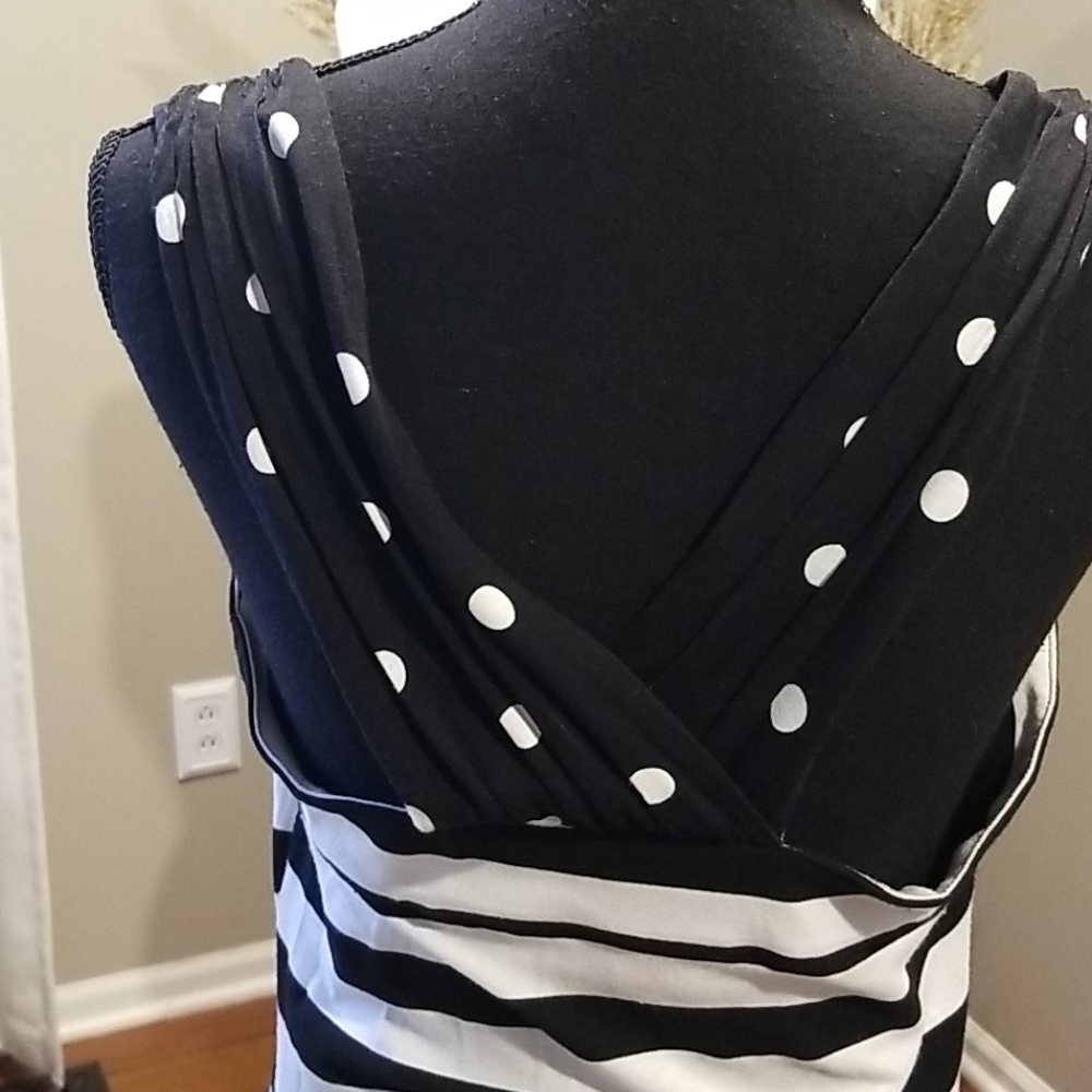 Christina Black and White Dress - Picture 4 of 6